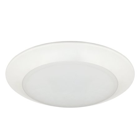 DESIGNERS FOUNTAIN 8 inch 4000K White Integrated LED Recessed Surface Mounted Disk Light Trim EVDSK81825CWH40